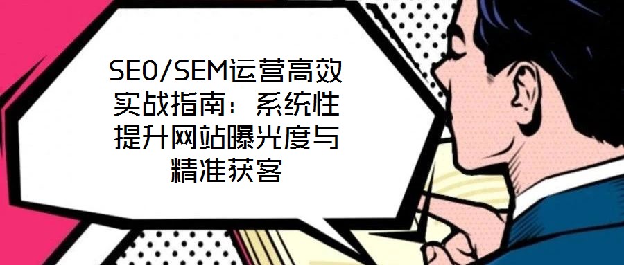 SEO/SEM運營高效實戰指南：系統性提升網站曝光度與精準獲客